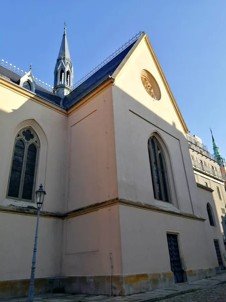 Vista Una Iglesia República Checa — Foto de Stock