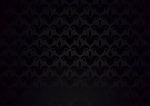 パターン付きベクトル黒の背景 — ストックベクタ
