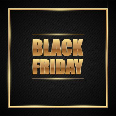 Vektör çizimi. Kara Cuma Satış Tabelası