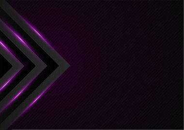 Işık efektli soyut siyah ve mor arkaplan