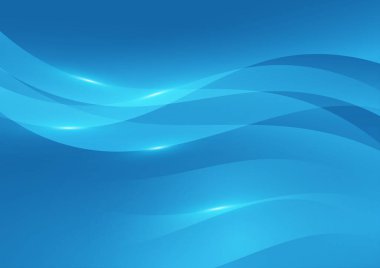 Işık efektli soyut mavi arkaplan