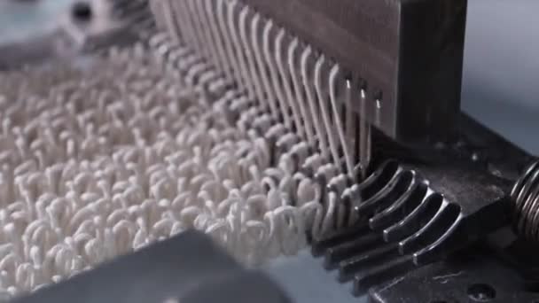Mekanisme Weaving Adalah Fabrikasi Mop Sinetik Cuplikan Berkualitas Tinggi Stok Video