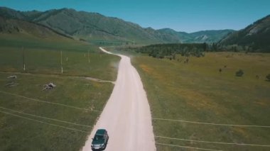 Altai Helikopter Makinesi ile sinematik manzara. Yüksek kaliteli FullHD görüntüler