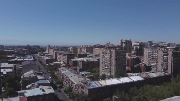 2022 Jerewan Armenien Moderne Gebäude Jerewan Aus Der Luft Drohnen — Stockvideo