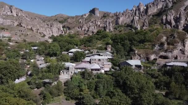 Armenien Gyumri 2022 Überflug Der Stadt Übersichtsplan Der Filmdrohne Der — Stockvideo