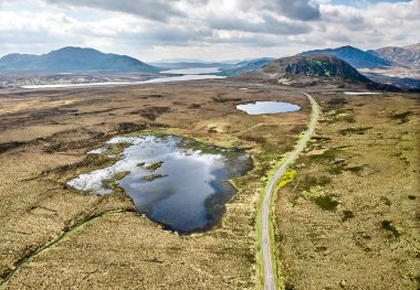 İskoçya 'nın kuzeyindeki Fainmore, İngiltere yakınlarındaki Lettermore' daki İskoçya manzarası.