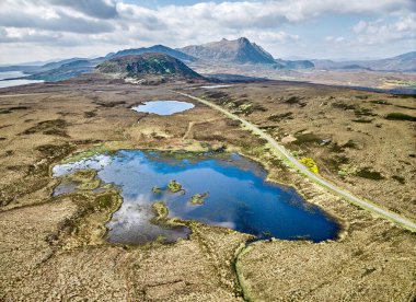 İskoçya 'nın kuzeyindeki Fainmore, İngiltere yakınlarındaki Lettermore' daki İskoçya manzarası.
