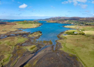İskoçya 'nın Skye Adası' ndaki Kilmuir yakınlarındaki sığlık alanı.