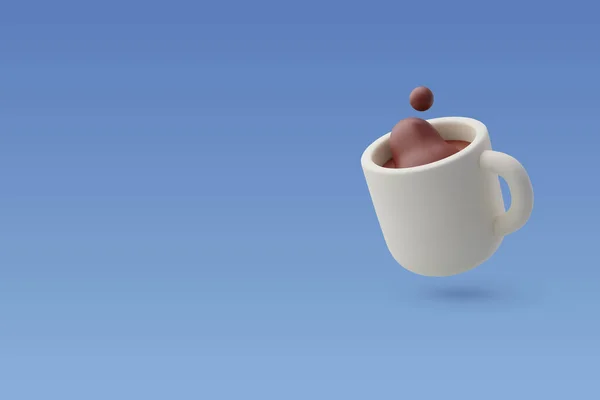 Vector Koffiekopje Afhaalmaaltijden Thee Koffie Gaan Concept — Stockvector