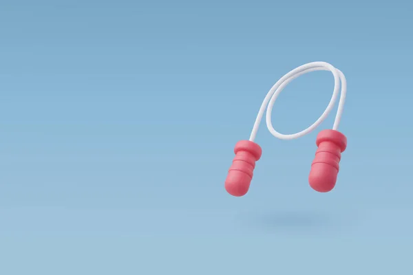 3Dベクトルジャンプロープ ワークアウトジムツール ジムタイムコンセプト — ストックベクタ