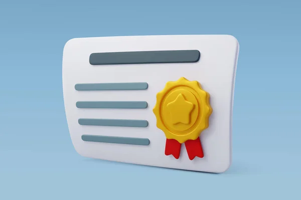 Vector Certificate Stamp Ribbon Bow Achievement Gward Grant Back School — стоковий вектор