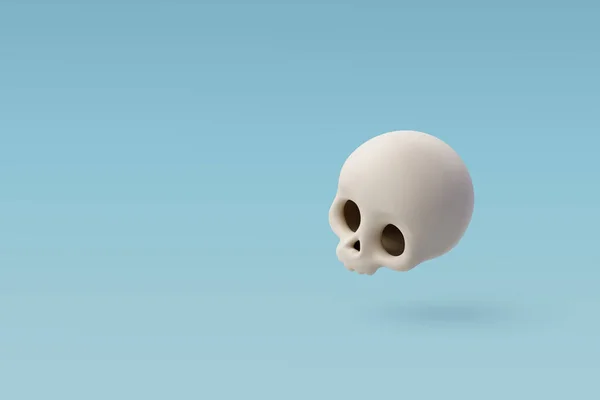 Vector Skull Halloween Holiday Medical Concept — Stock Vector