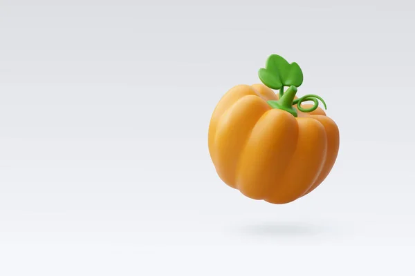 Yellow Pumpkin Vegetable Fall Season Concept - Stok Vektor