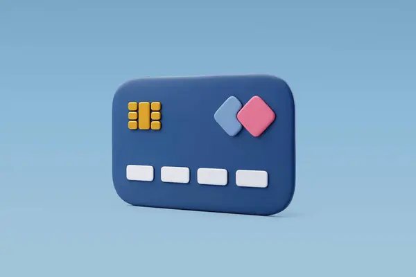 3Dベクタークレジットカードの金融 オンラインショッピング ビジネス 金融コンセプト — ストックベクタ
