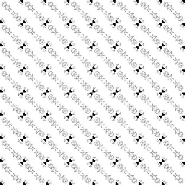 Schwarz Weiß Einfaches Nahtloses Muster Mit Kreisen — Stockfoto