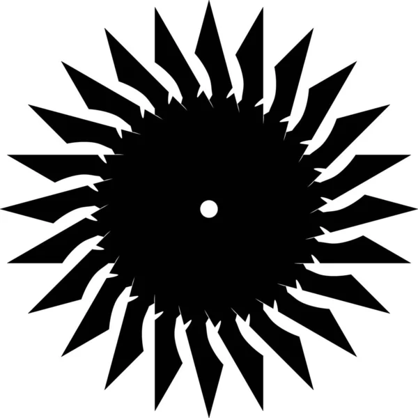 Mandala Zwart Witte Achtergrond Decoratieve Element Circulaire Geometrische Abstracte Lijnkunst — Stockfoto