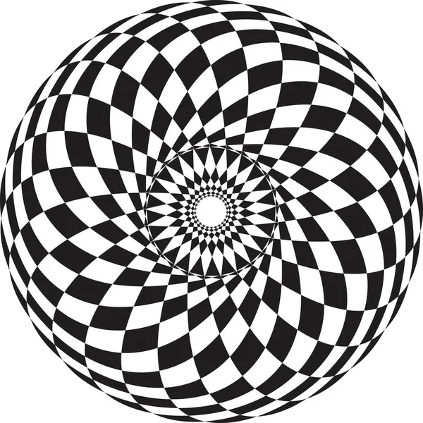 Mandala Czarny Białym Tle Element Dekoracyjny Okrągła Geometryczna Abstrakcyjna Linia — Zdjęcie stockowe
