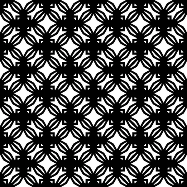Padrão Sem Costura Geométrica Preto Branco Contexto Abstrato — Fotografia de Stock