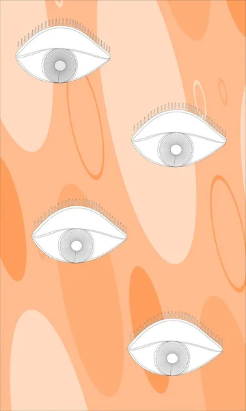 abstract  illustration of eye icon