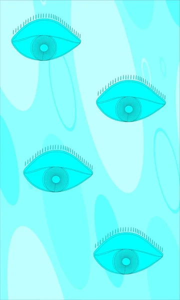 Abstract Illustration Eye Icon — Stock Photo, Image