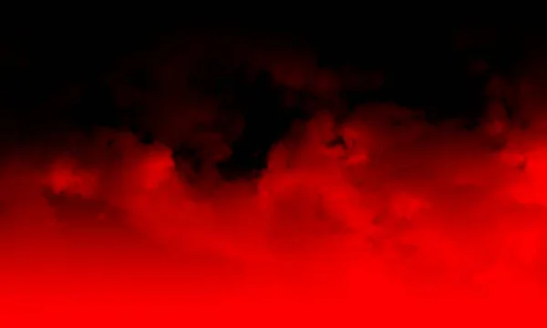 Nevoeiro Fumaça Vermelho Abstrato Sobre Fundo Preto Textura Isolada — Fotografia de Stock