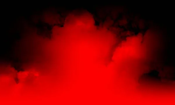 Abstrakter Roter Rauchnebel Auf Schwarzem Hintergrund Textur Isoliert — Stockfoto