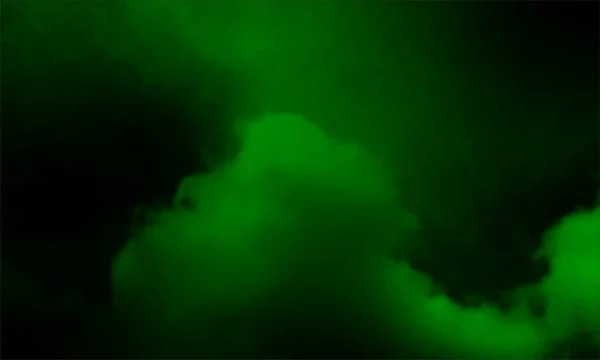 Abstraktes Grün Rauchnebel Auf Schwarzem Hintergrund Textur Auf Isoliertem Schwarzem — Stockfoto
