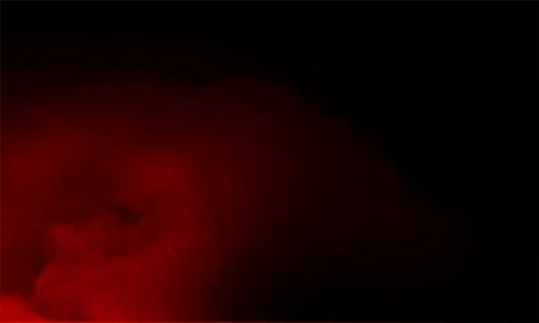 Niebla Humo Roja Abstracta Sobre Fondo Negro Textura Aislada — Foto de Stock