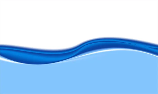 Blue Wave Water White Background — Stock Photo, Image
