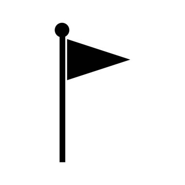 Beyaz arka plan üzerinde bayrak.