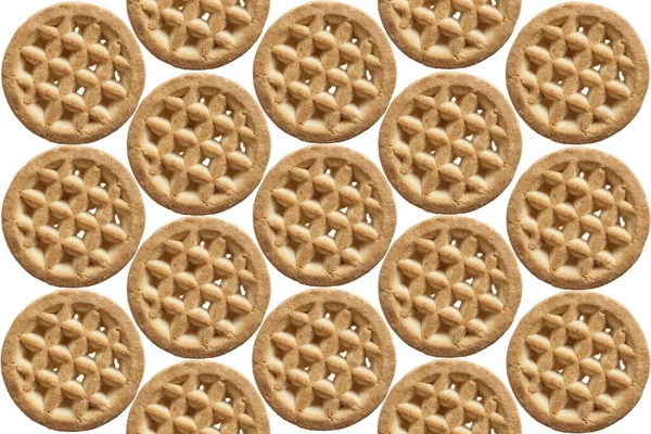 More One Biscuit White Background — Stock Photo, Image