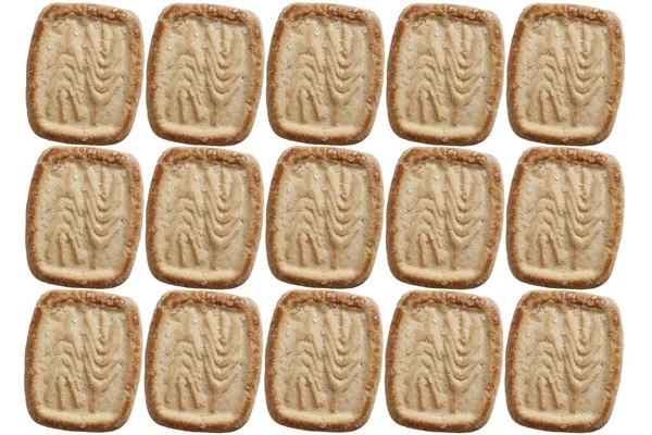 More One Biscuit White Background — Stock Photo, Image