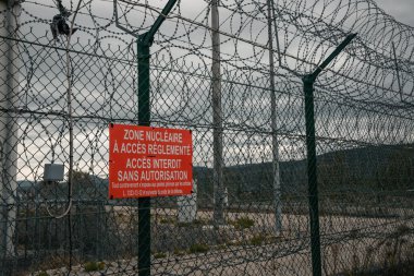 Nükleer santral Cruas bölgesinin detaylı görüntüsü