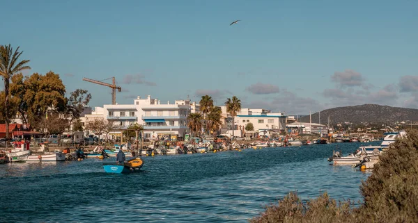 Algarve Deki Fuseta Limanı Şehir Manzarası — Stok fotoğraf