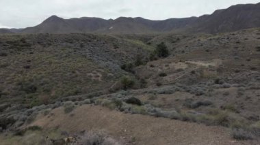 La Isleta Almeria Andalusia İspanya 'daki Cabo de Gata Ulusal Parkı' ndaki manzara 