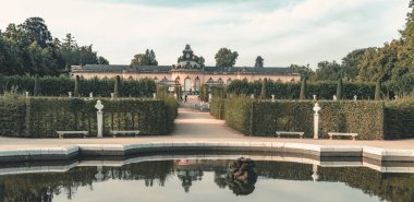 Potsdam Berlin-Brandenburg 'daki Sanssouci Parkı' nda manzara, Almanya Gezisi Kültür ve Tarih Görüş