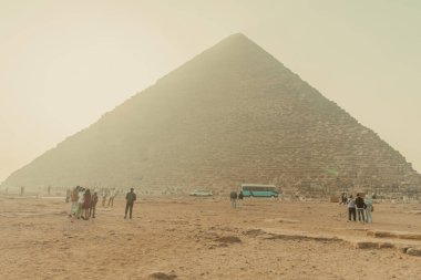 Giza Mısır Ocak 2024 Giza Platosu Piramitleri