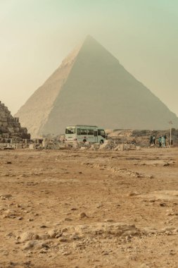 Giza Mısır Ocak 2024 Giza Platosu Piramitleri