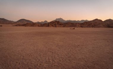 Mısır 'daki Arap Çölü' nde çöl manzarası