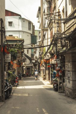 Hanoi Vietnam 'da sokak sahnesi