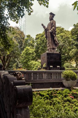 Hanoi Vietnam 'da bir heykel.