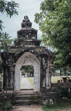 Luang Prabang Tapınağı 'nın detaylı görüntüsü.