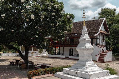 Luang Prabang, Laos 'taki Wat Hosian Voravihane Budist Tapınağı' nın detaylı görüntüsü