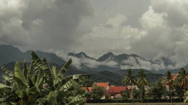 landscape in  Luang Prabang Laos clipart