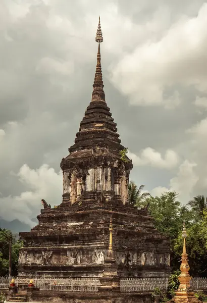 stock image Stupa of the Wat Hosian Voravihane Buddhist temple in Luang Prabang , Laos