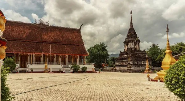 stock image Wat Hosian Voravihane Buddhist temple in Luang Prabang , Laos