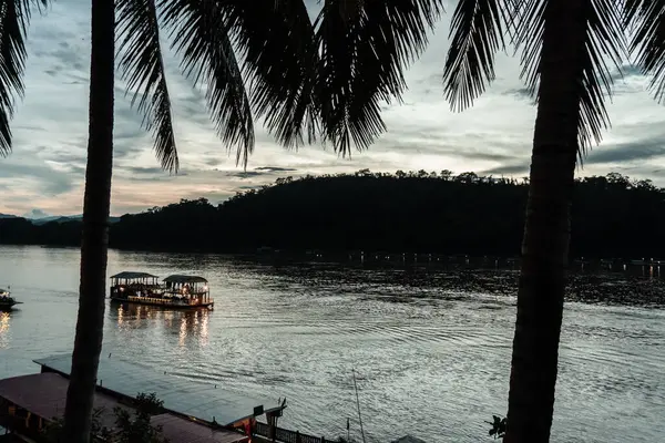 stock image Mekong river landscape in    Luang Prabang Laos