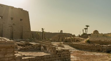 Mısır 'daki Karnak Tapınağı' nın detaylı görüntüsü