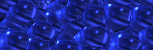 Poliert Reichen Blauen Metallspiegel Poly Niedrige Textur Hintergrund Elegante Marmorplatte — Stockfoto