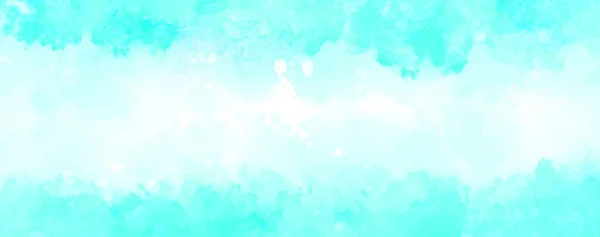 Акварель Пастель Мягкий Небо Туман Живописи Мягком Голубой Центральный Белый — стоковое фото
